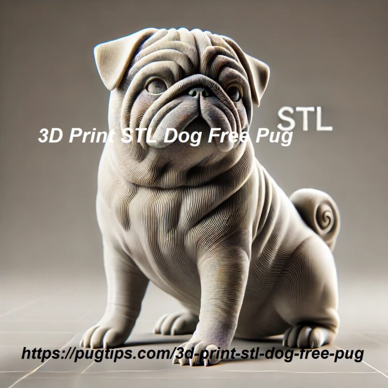 3D Print STL Dog Free Pug